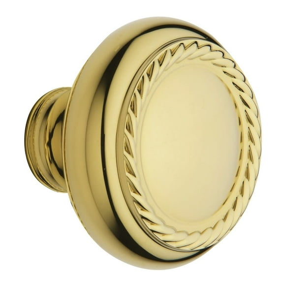Baldwin 5064003MR Estate Knob & Less Rose, Polished Brass-003 MR