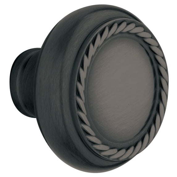 Baldwin 5064102MR Estate Rope Knob Indoor Door Handle, Oil Rubbed Bronze