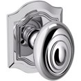 thumbnail image 1 of Baldwin 5077.Priv 5077 Privacy Door Knob Set - Chrome, 1 of 7