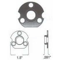 Baldwin 5097009N Estate Backplate, Unfinished Brass