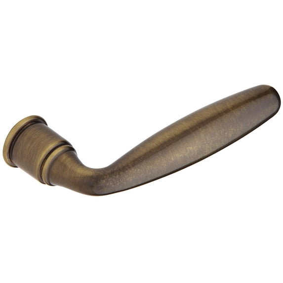 Baldwin 5106050MR Lever X Less Rose, Satin Brass & Black