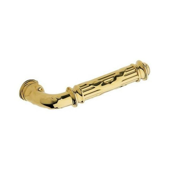 Baldwin 5122003LMR Lifetime Polished Brass Single Left Hand Estate Lever Minus Rosettes