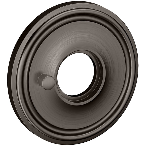 Baldwin 5123.I Single Estate Rosette For Privacy Functions - Lifetime Graphite Nickel