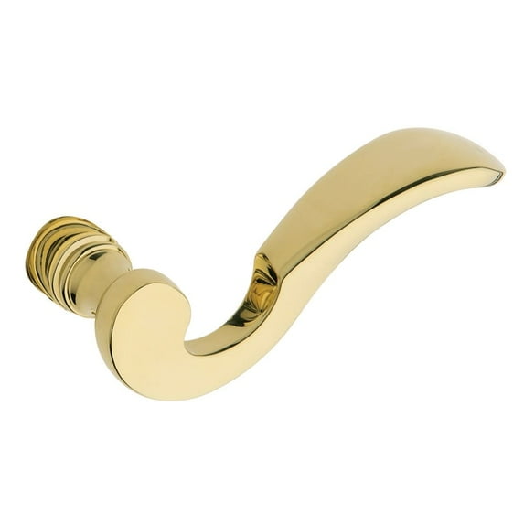 Baldwin 5152031MR MR Pair of Bethpage Estate Levers without Rosettes, Non-Lacquered Brass