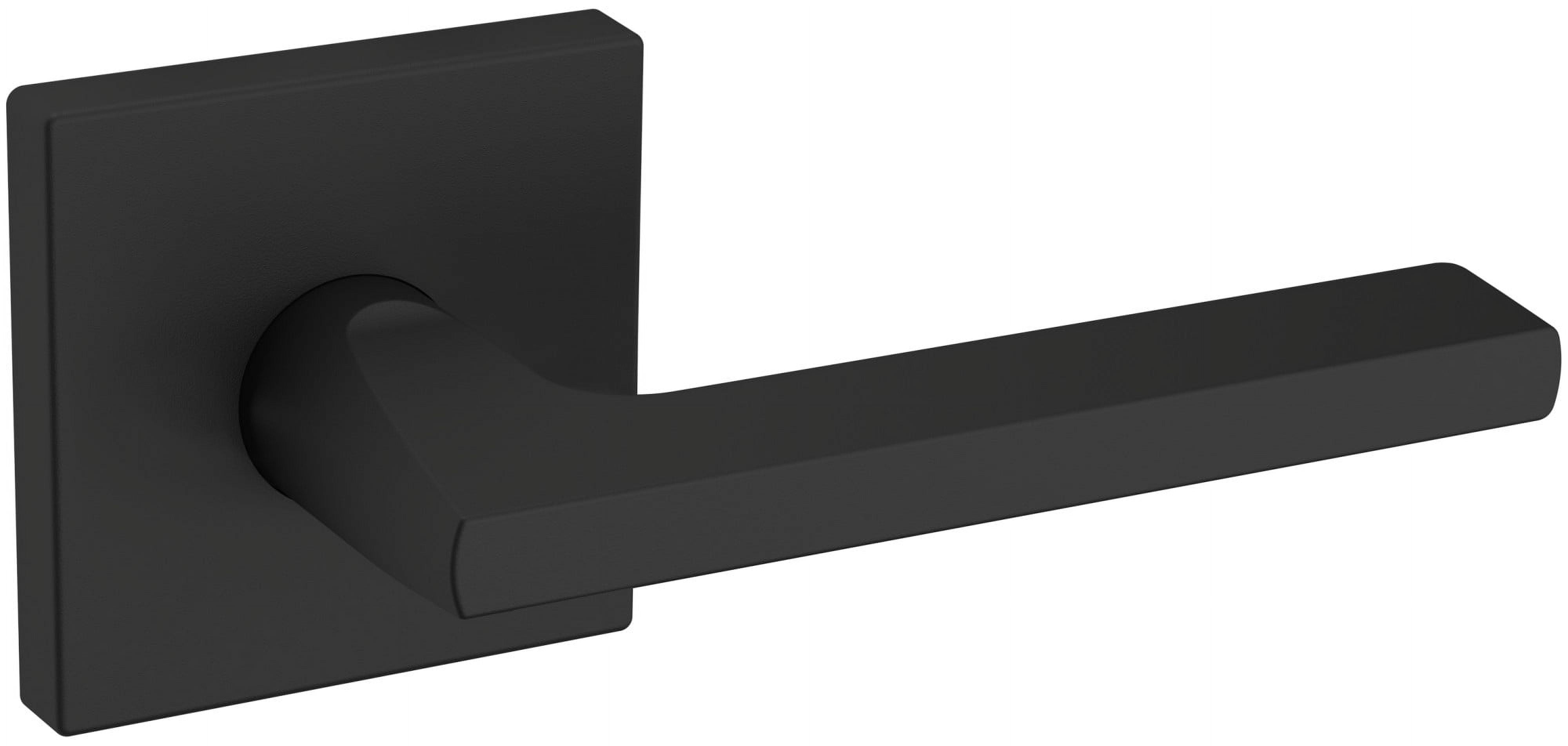 Satin Black Solid Brass Privacy Door Lever