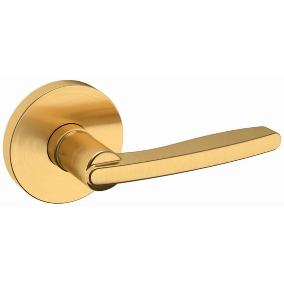 Baldwin 5164044RDM 5164 Right Handed Non-Turning One-Sided Dummy Door Lever - Brass