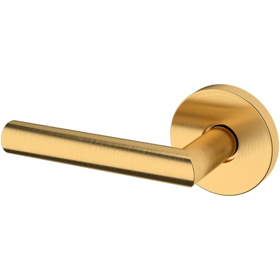 Baldwin 5173044LDM 5173 Left Handed Non-Turning One-Sided Dummy Door Lever - Brass