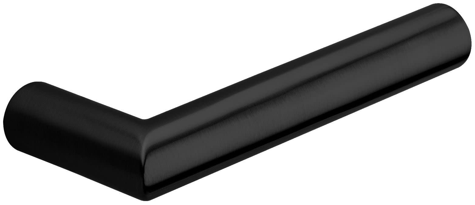 Satin Black Solid Forged Brass Right Handed Lever