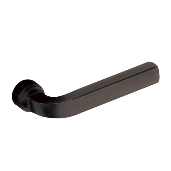 Baldwin 5190 Pair of Estate Levers Without Rosettes Rosette Options Provided - Add to Cart F, Satin Black