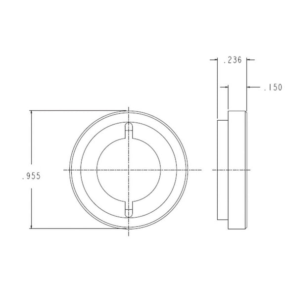 Baldwin 5197000 Rose Retainer for Estate Levers & Knobs