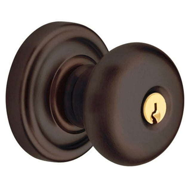 Baldwin 5205.Entr 5205 Single Cylinder Keyed Entry Door Knob Set - Bronze