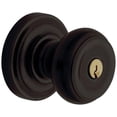 thumbnail image 1 of Baldwin 5211102ENTR Colonial Style Keyed Entry Door Knob Set - Bronze, 1 of 7