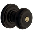 thumbnail image 1 of baldwin 5214102entr 5214 thick door colonial knob standard keyed entry oil rubbed bronze finish, 1 of 1