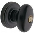 thumbnail image 1 of Baldwin 5226102ENTR Egg Style Keyed Entry Door Knob Set - Bronze, 1 of 7