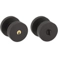 thumbnail image 1 of Baldwin 5230190ENTR Contemporary Single Cylinder Keyed Entry Door Knob Set - Black, 1 of 7