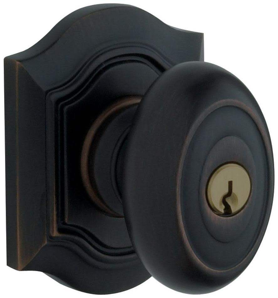 Baldwin 5237190ENTR 5237 Single Cylinder Keyed Entry Door Knob Set - Black