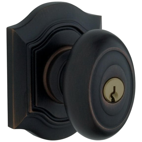 Baldwin 5237190ENTR 5237 Single Cylinder Keyed Entry Door Knob Set - Black