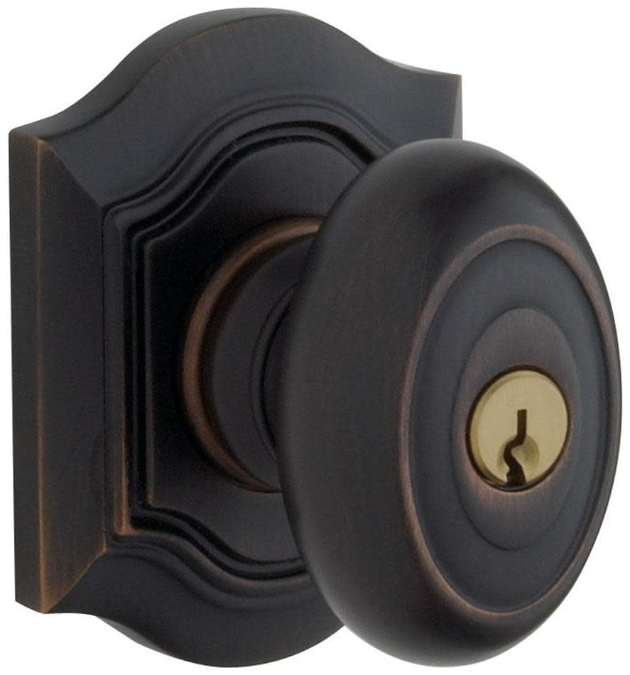 Baldwin 5237102ENTR 5237 Single Cylinder Keyed Entry Door Knob Set - Bronze