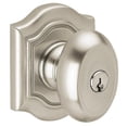 thumbnail image 1 of Baldwin 5237150LENT Satin Nickel Bethpage Knob Set, 1 of 2