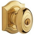 thumbnail image 1 of Baldwin 5238003ENTR Lifetime Polished Brass Bethpage Knob Keyed Entry Set, 1 of 2