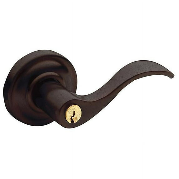 Baldwin 5255412FD Distressed Venetian Bronze Estate Full Dummy Wave Lever