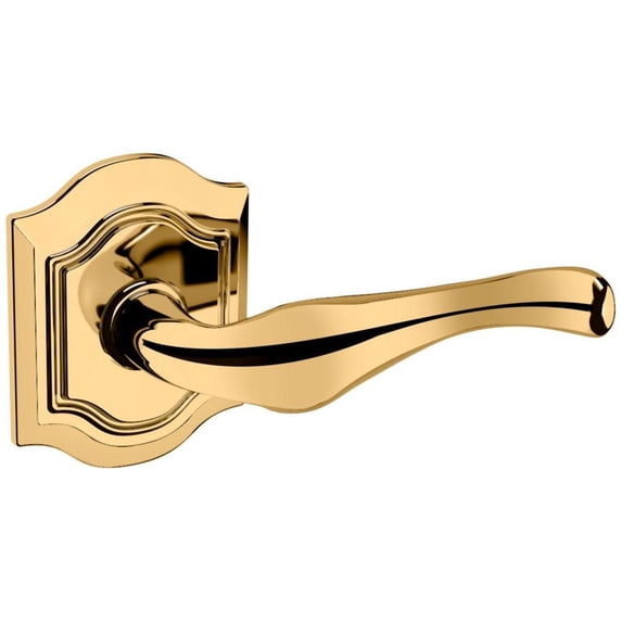 Baldwin 5447V003RDM 5447V Right Handed Non-Turning One-Sided Dummy Door Lever - Brass