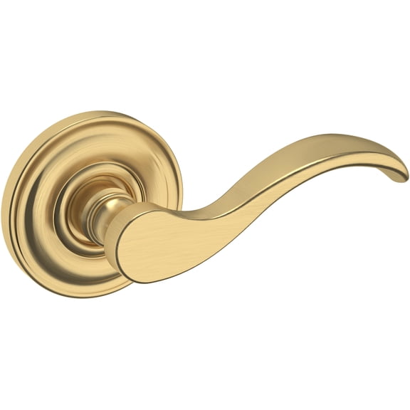 Baldwin 5455V044PASS 5455V Passage Door Lever Set - Brass