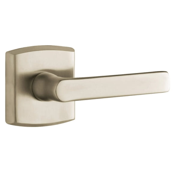 Baldwin 5485V056MR Soho Lever & Less Rose, Satin Nickel