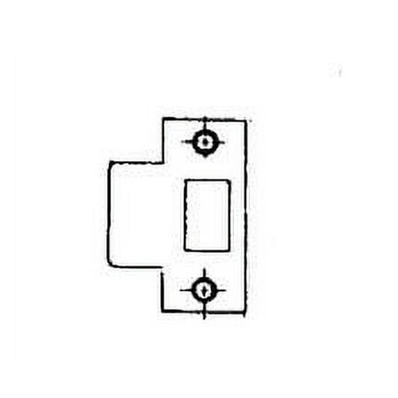 Baldwin 5510102E214 Extended T Strike 2.25 in. - Oil Rubbed Bronze