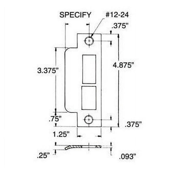 Baldwin 6039112L158 Left Handed 1.625 Extended Lip with 158 Backset Latch & Deadbolt - Venetian Bronze