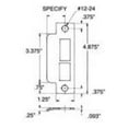 thumbnail image 1 of Baldwin 6039150L158 1.62 in. Left Handed Extended Lip with Backset Latch & Deadbolt, Satin Nickel, 1 of 1