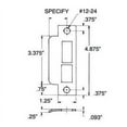 thumbnail image 1 of Baldwin 6339003R158 Right Handed 1.625 Extended lip for 158 Backset Latch - Lifetime Polished Brass, 1 of 1