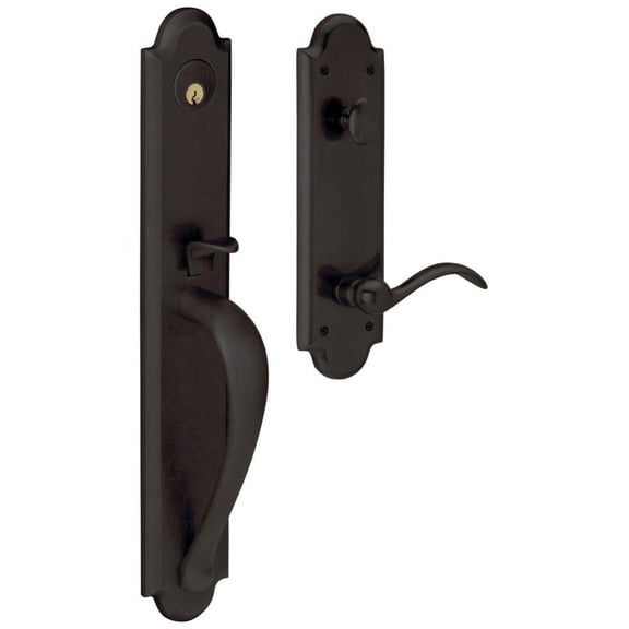 Baldwin 6402102LFD Left Handed Boulder Full Dummy Handleset - Bronze