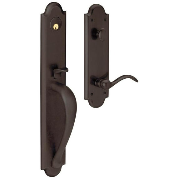 Baldwin 6402112LFD Venetian Bronze Left Hand LFD Boulder Full Dummy Handle Set
