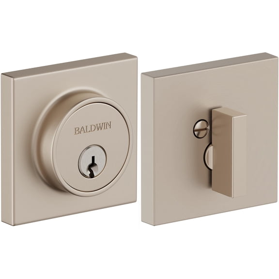 Baldwin 8220LL056BT Gramercy Square Level Deadbolt - Nickel