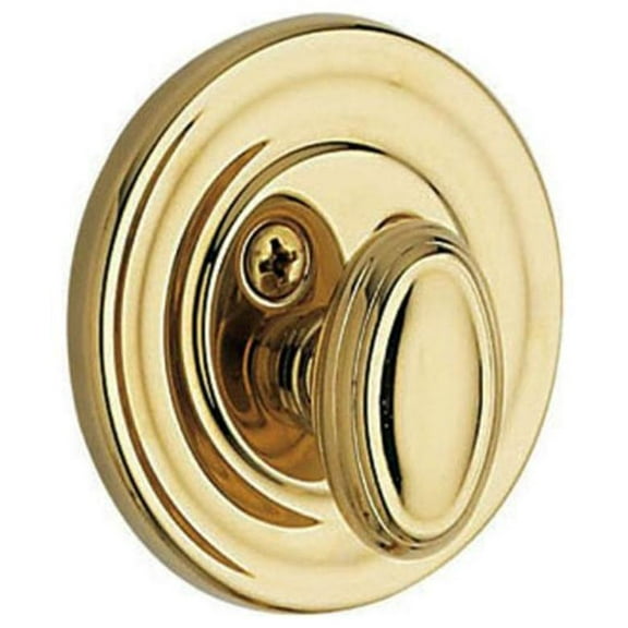 Baldwin 8231003PAT Traditional Single Cylinder Patio Deadbolt - Lifetime Polished Brass