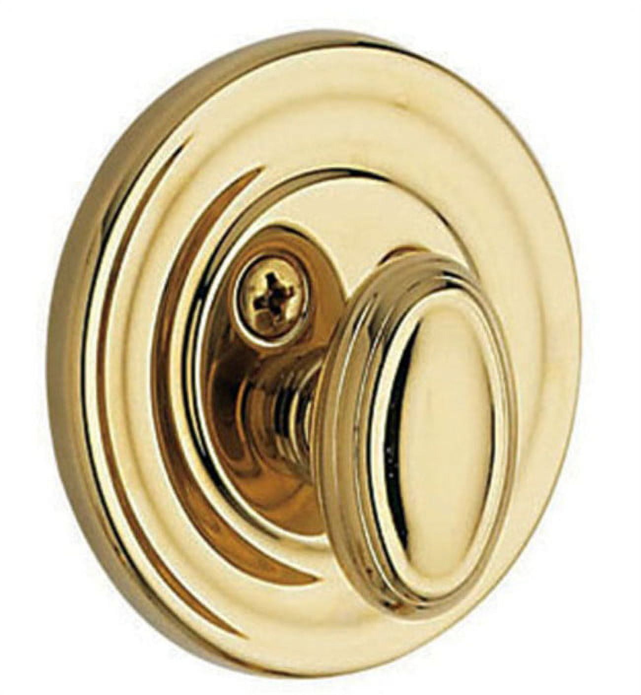 Lifetime Polished Brass One-Sided Deadbolt for Patio Doors