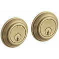 thumbnail image 1 of Baldwin 8232033 Traditional Deadbolt, Vintage Brass, 1 of 7