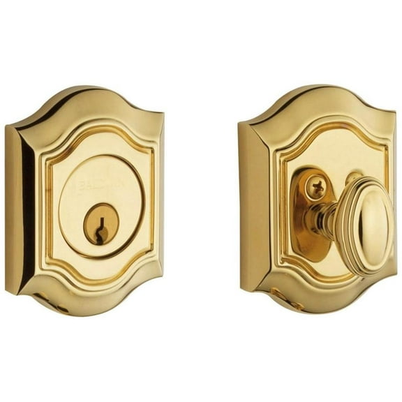 Baldwin 8237003 Bethpage Deadbolt - Lifetime Polished Brass