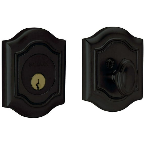 Baldwin 8237190 Bethpage Deadbolt - Satin Black
