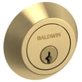 thumbnail image 1 of Baldwin 8241 Contemporary Solid Brass Single Cylinder Keyed Entry Deadbolt From The Estate, 1 of 7