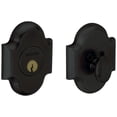 thumbnail image 1 of Baldwin 8252190 Arched Single Cylinder Deadbolt, Satin Black, 1 of 4