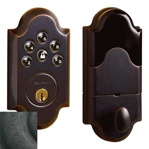 Baldwin 8252402AC3 Boulder Ac Zigbee Deadbolt - Distressed Oil Rubbed Bronze