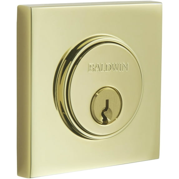 Baldwin 8260 Hollywood Hills Single Cylinder Keyed Entry Deadbolt - Brass