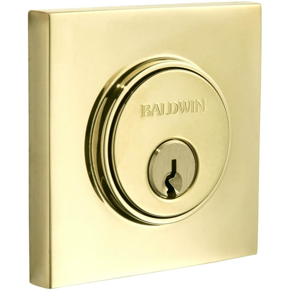 Baldwin 8260 Hollywood Hills Single Cylinder Keyed Entry Deadbolt - Brass