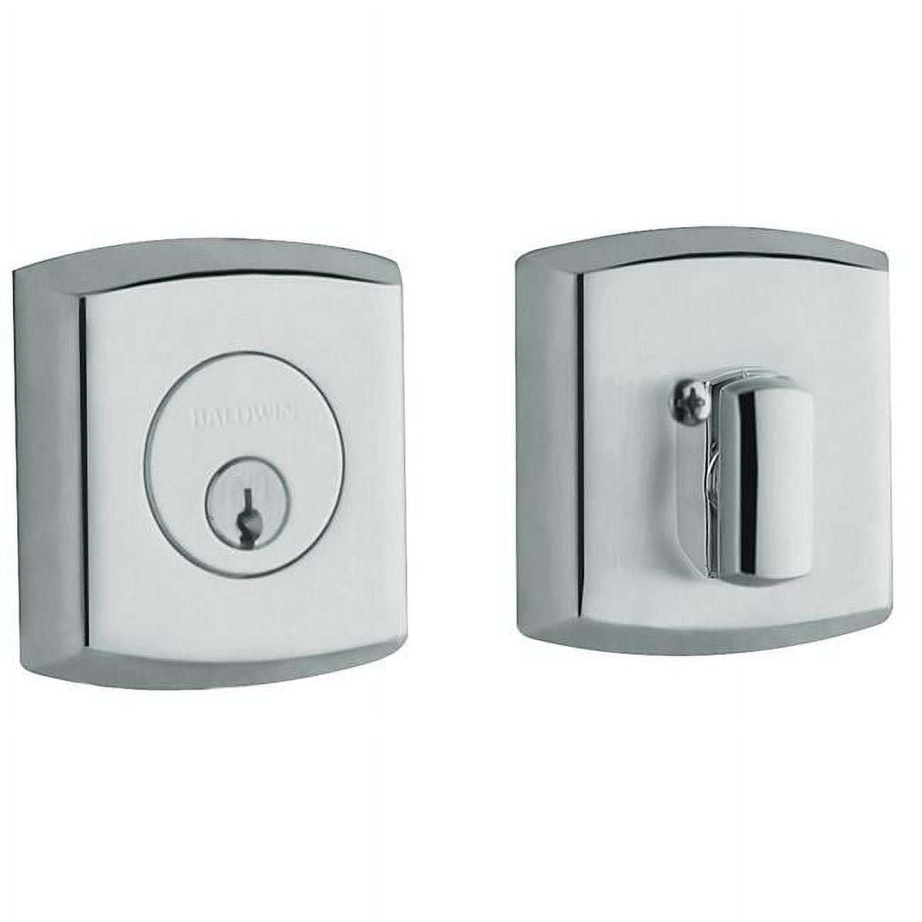 Baldwin 8285260 Soho Deadbolt Single Cylinder, Polished Chrome