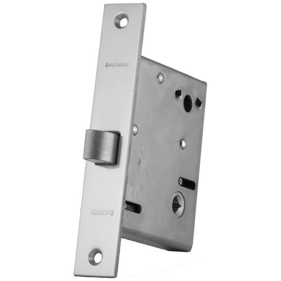 Baldwin 8530033R Mortis Lock Passage, Vintage Brass