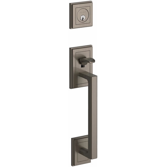 Baldwin 85310076ENTR Hollywood Hills Sectional Single Cylinder Door Handleset - Lifetime