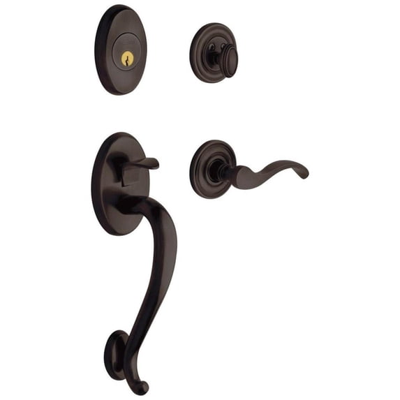 Baldwin 85315.Lfd Left Handed Logan Dummy Handleset - Bronze