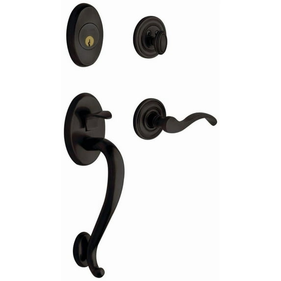 Baldwin 85315102RFD Right Handed Logan Dummy Handleset - Bronze
